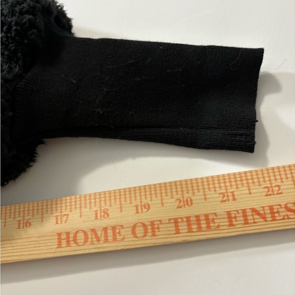 Nordic Beach Black Teddy Sherpa Jacket   Very Thick/ Soft Fabric, Hood, Pockets - Picture 10 of 16